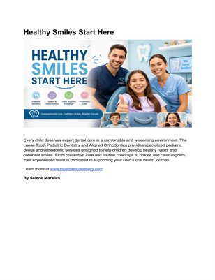 Healthy Smiles Start Here 