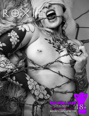 Roxie - Sexy Busty Nude Naked British Punk Babe with Tattoos Squeezes Herself to Pleasure with Barb Wire
