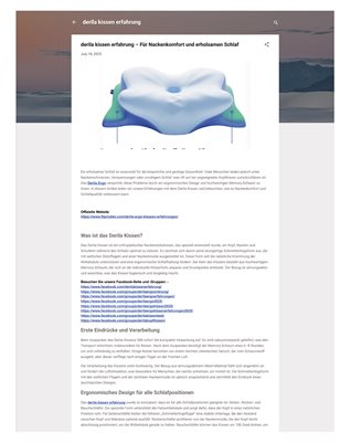 derila kissen erfahrung