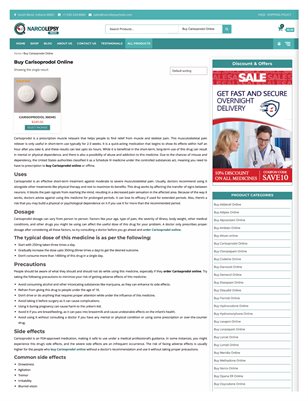 Order carisoprodol online