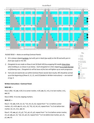 Arcade Shawl - Middle Insert