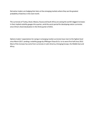 Islington Associates Zurich Switzerland: These Five Currencies Are Most Exposed to Emerging-Market Rout