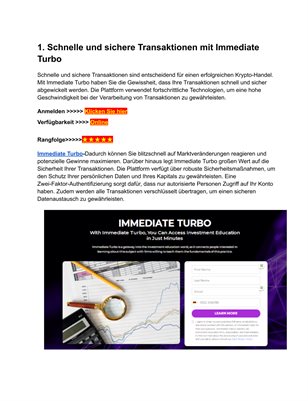 Katrin Eigendorf Immediate Turbo||Immediate Turbo Erfahrungen||Ina muller Immediate Turbo