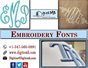 Embroidery Fonts