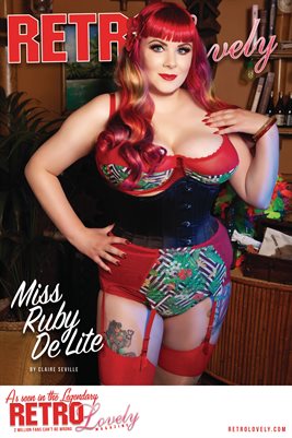 Retro Lovely No.184 – Miss Ruby De Lite Cover Poster