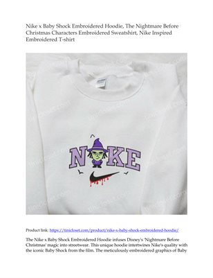Nike x Baby Shock Embroidered Hoodie