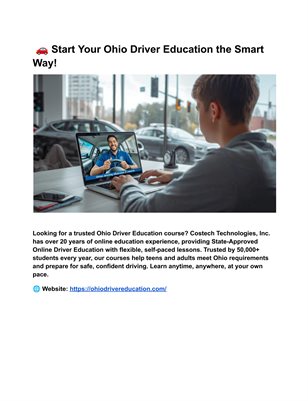 🚗 Start Your Ohio Driver Education the Smart Way! 