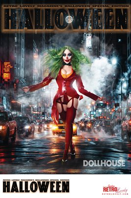 Retro Lovely's Famous Halloween Issue 2024 Vol-4. Dani Divine Cover Poster