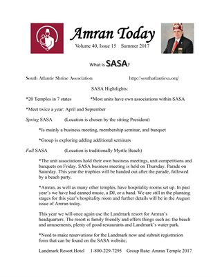 Amran Shriners - Amran Today 2017 Summer