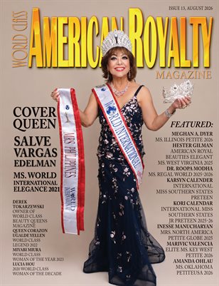 WORLD CLASS AMERICAN ROYALTY MAGAZINE, ISSUE 13, Salve Vargas Edelman