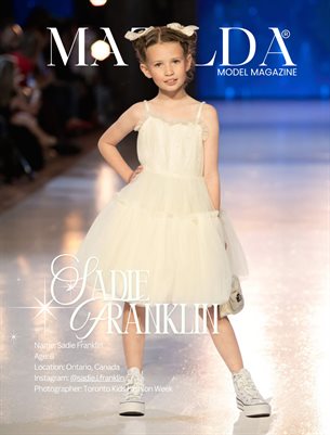 Matilda Model Magazine Weekly Weekly Isue - Cover  Sadie Franklin