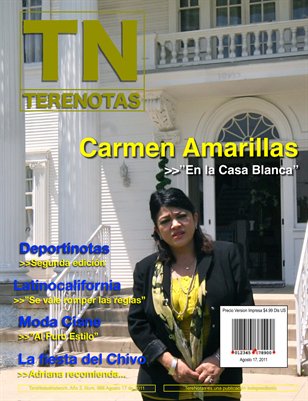 Carmen Amarillas... En la Casa Blanca