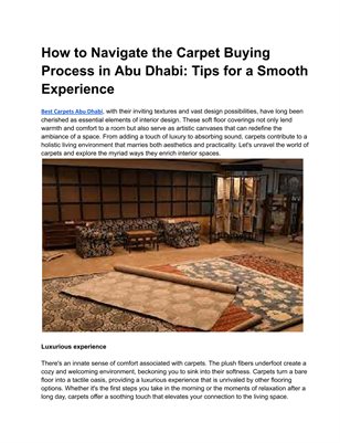 Best Carpets Abu Dhabi