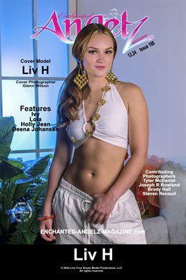 ENCHANTED ANGELZ MAGAZINE COVER POSTER - Cover Model Liv H - December 2024