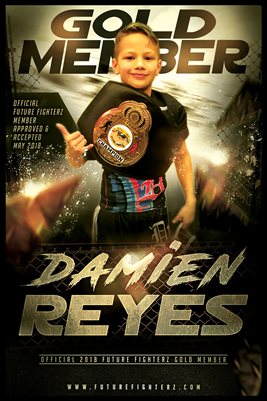 Damien Reyes Gold Membership/Diploma Poster