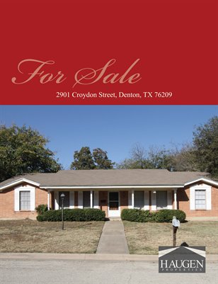 Haugen Properties -  2901 Croydon Street, Denton, Texas 76209