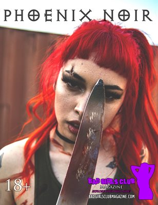 Phoenix Noir - Sexy Busty Babe with Fire Engine Red Hair Tattoo Babe Plays One Brutal Crazy Psycho Chick