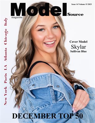 Model Source Magazine December Face Top 50 Issue 14 Volume 15 2023