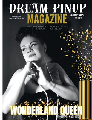 Dream Pinup Magazine New Years Hollywood Glam Volume 2 Wonderland Queen Cover 2025 