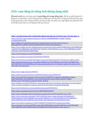 250+ cụm động từ tiếng Anh thông dụng nhất