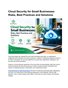 Cloud Security for Small Businesses: Risks & Best Practices