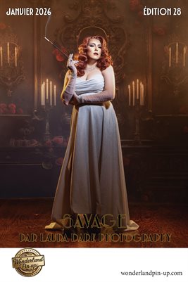 Wonderland Pin-up Janvier 2026 édition 28 Savage poster de couverture