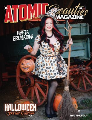 Atomic Beauties Magazine: Halloween Special Edition Vol 3 - Greta Grenadine Cover