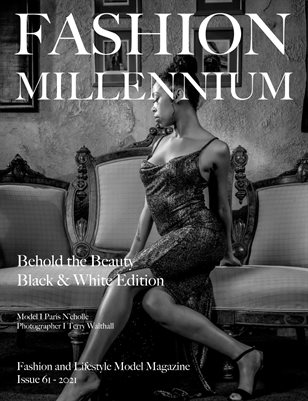 Fashion Millennium Model Magazine Black and White Edition 61