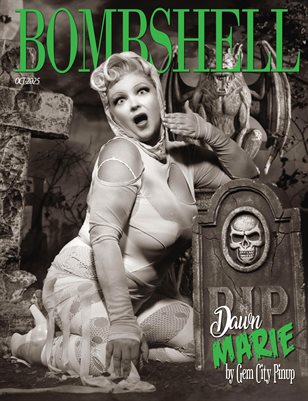 BOMBSHELL Magazine October 2025 HALLOWEEN ISSUE - Dawn Marie Cover