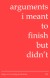 Issue Two (arguments i meant to finish but didn't)