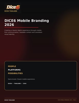 DICE6 Mobile Branding 2026