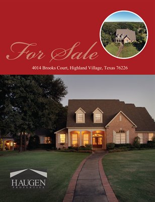 Haugen Properties -  4014 Brooks Court, Highland Village, 76226 