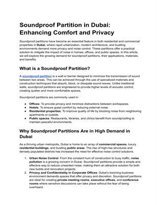 office gypsum partition
