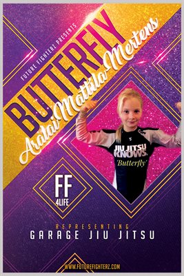12x18 Aralai Mattila-Mertens Purple Glitter Poster (Birthday Poster)