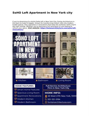 SoHO Loft Apartment in New York city