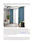 Motorized Curtains Abu Dhabi,  Dubai and Al Ain :- Motorized Curtains Is Smart Curtains For Your Home