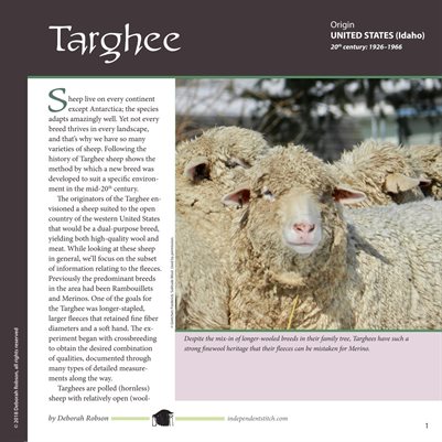 Guide to Fiber Intensive: Targhee