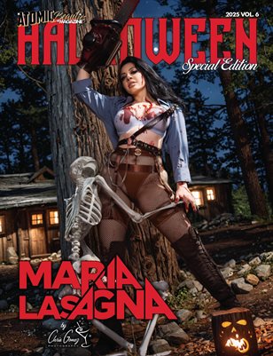 Atomic Beauties Magazine: Halloween Special Edition 2025 Vol 6 - Maria Lasagna Cover