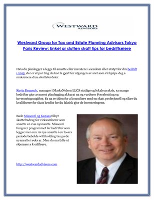 Westward Group for Tax and Estate Planning Advisors Tokyo Paris Review