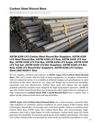 ASTM A350 LF2 Carbon Steel Round Bar