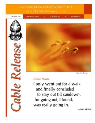 November 2010 Cable Release, Vol. 52, No. 3