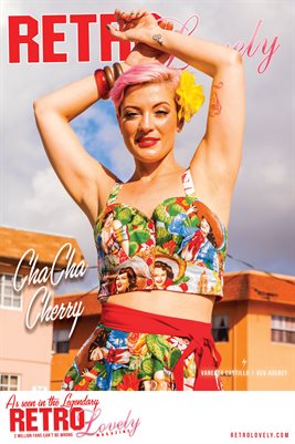 Retro Lovely No.96 – ChaCha Cherry Cover Poster