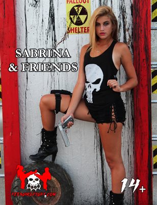 Sabrina & Friends - Petite Blonde Teen from Texas Shows Off Her Punisher Shirt and Gun to her Friends