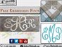 Embroidery Fonts 
