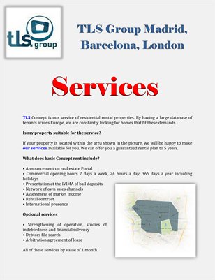 TLS Group Madrid, Barcelona, London: Services