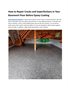 How to Repair Cracks and Imperfections in Your Basement Floor Before Epoxy Coating