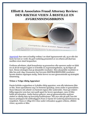 Elliott & Associates Fraud Attorney Review: DEN RIKTIGE VEIEN Å BESTILLE EN AVGRENSNINGSBRØNN