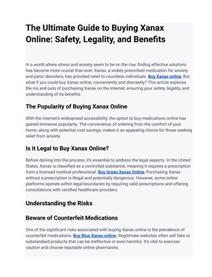 Xanax 1mg Buy Online