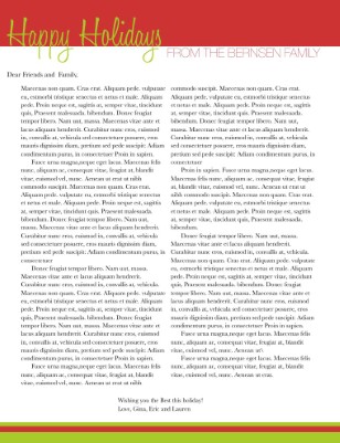 Another Family Newsletter created in Pages (fold and mail yourself)