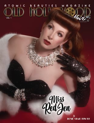Atomic Beauties Magazine: Old Hollywood/Film Noir Special Edition Vol 1 Mizz Red Jen Cover